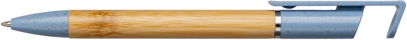 Penna in bamboo e paglia di grano con supporto per cellulare