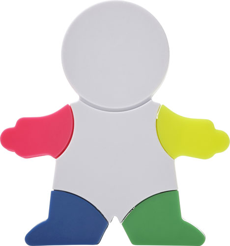 Evidenziatore a forma di omino