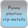 Penne in plastica con clip in metallo