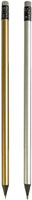 Matite legno nero colori argento e oro