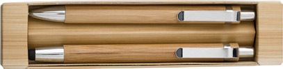 Astuccio parure penne legno