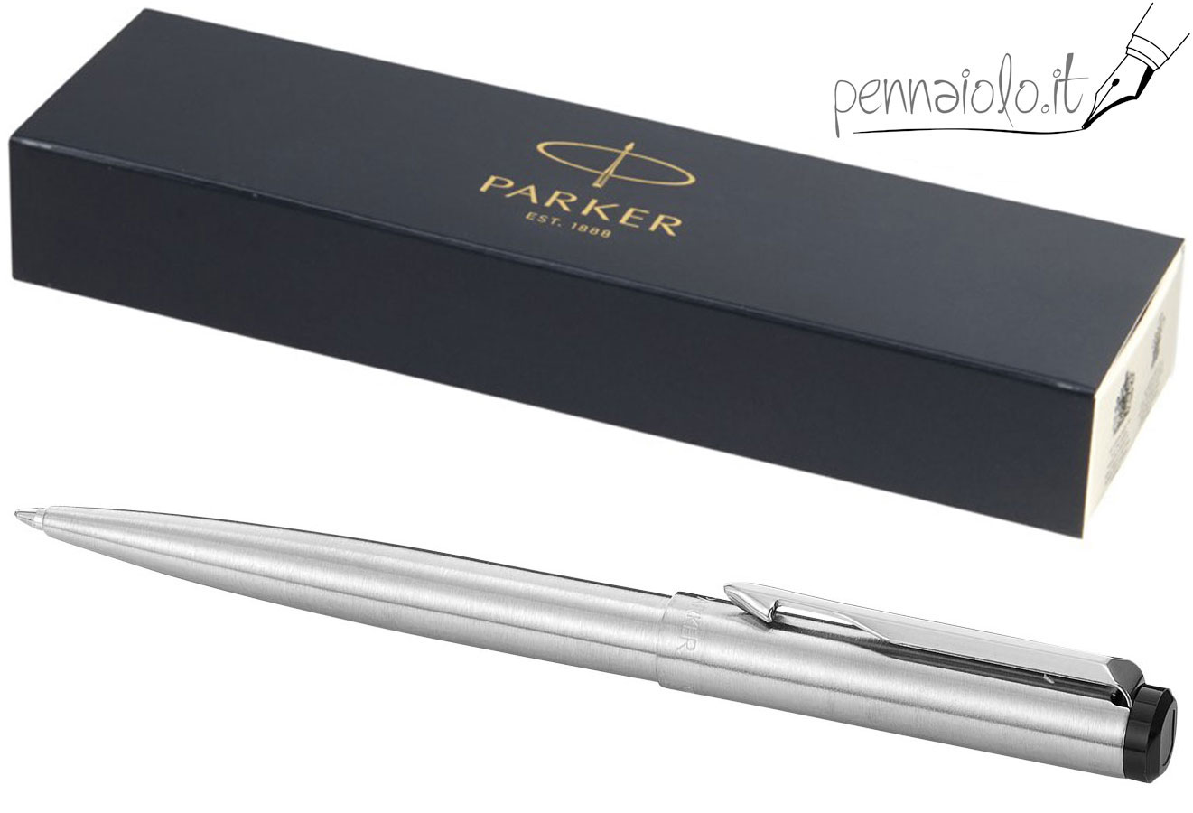 Penne personalizzate Parker Vector in plastica e acciaio inox